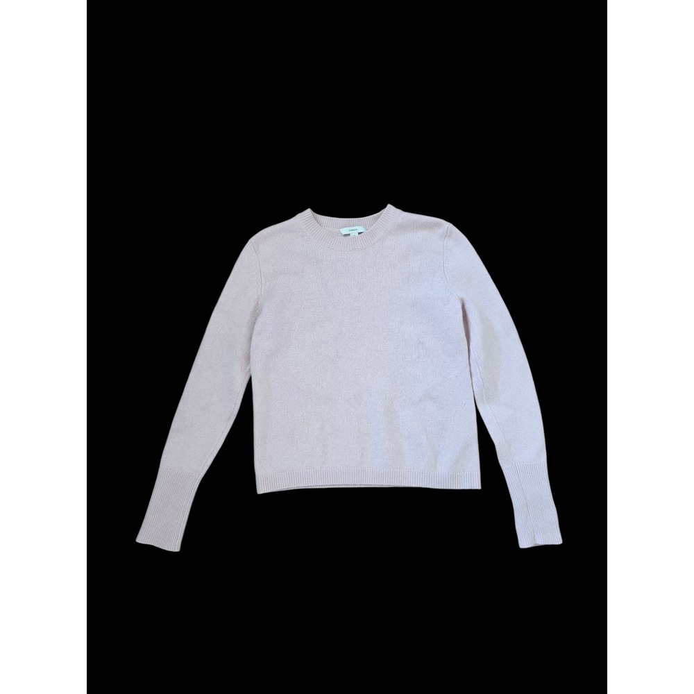 Vince Cashmere Petal Pastel Pink Preppy Old Money Minimalist Sweater sz SP